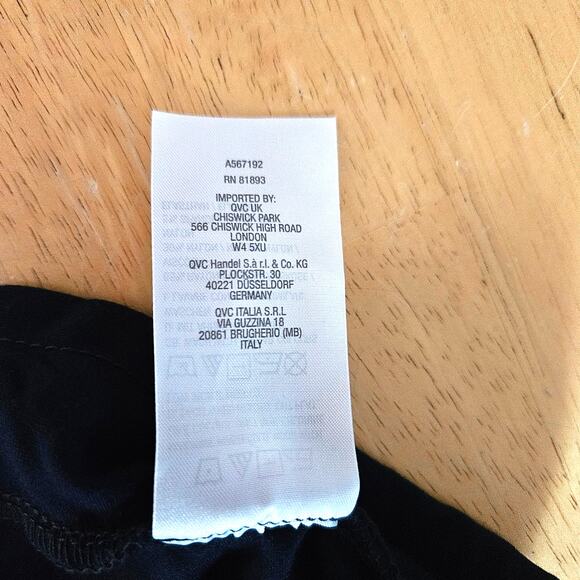 Susan Graver Every Day Regular Supreme Knit Slim Leg Pants Navy sz L EUC - Picture 6 of 9